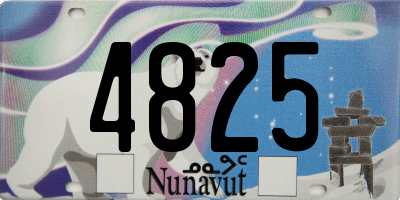 NU license plate 4825