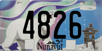 NU license plate 4826