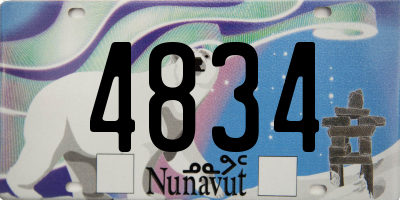 NU license plate 4834