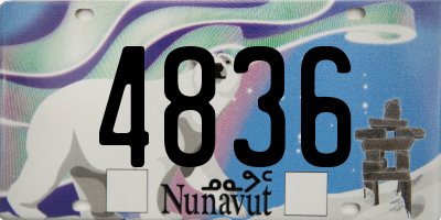 NU license plate 4836