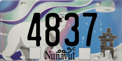 NU license plate 4837