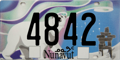 NU license plate 4842