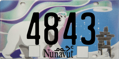 NU license plate 4843