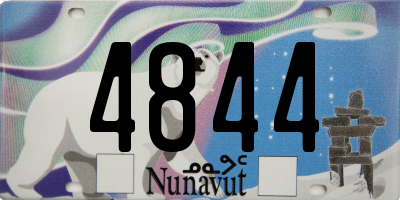 NU license plate 4844