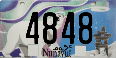 NU license plate 4848