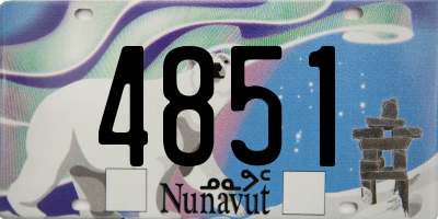 NU license plate 4851