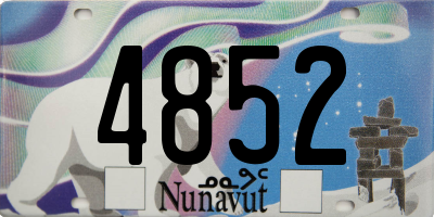 NU license plate 4852