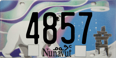 NU license plate 4857