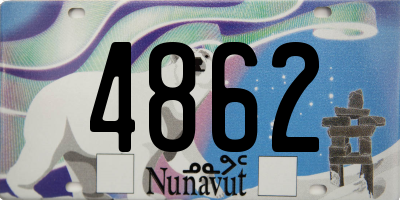 NU license plate 4862