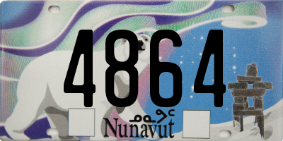 NU license plate 4864