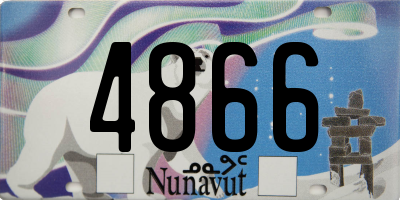 NU license plate 4866