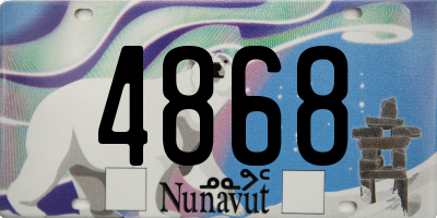 NU license plate 4868