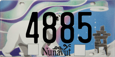 NU license plate 4885