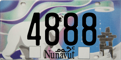 NU license plate 4888