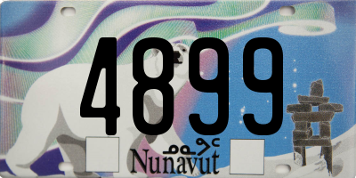 NU license plate 4899