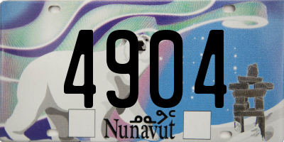 NU license plate 4904