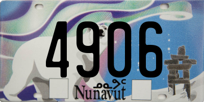 NU license plate 4906