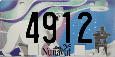 NU license plate 4912