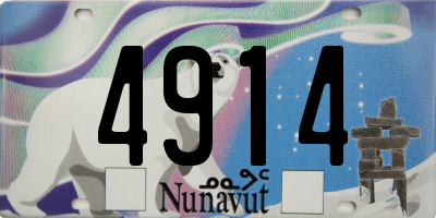 NU license plate 4914