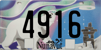 NU license plate 4916