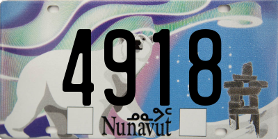 NU license plate 4918