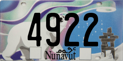 NU license plate 4922