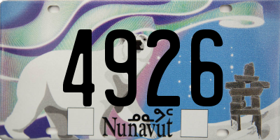 NU license plate 4926