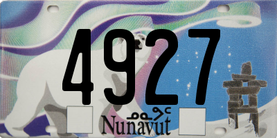 NU license plate 4927