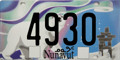 NU license plate 4930