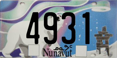 NU license plate 4931