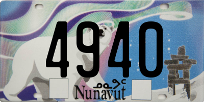 NU license plate 4940