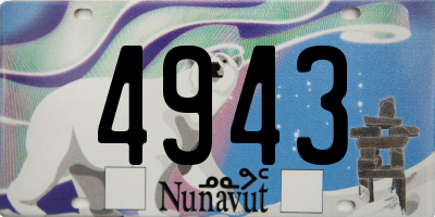 NU license plate 4943