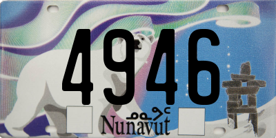 NU license plate 4946