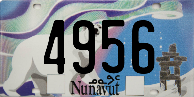 NU license plate 4956