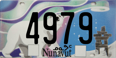 NU license plate 4979