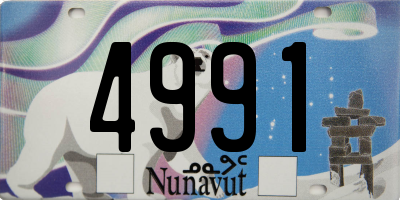 NU license plate 4991