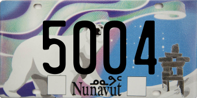 NU license plate 5004