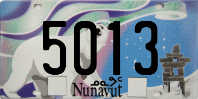 NU license plate 5013