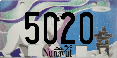 NU license plate 5020