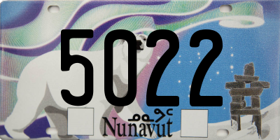 NU license plate 5022