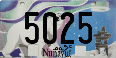 NU license plate 5025