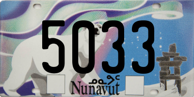 NU license plate 5033