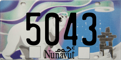 NU license plate 5043