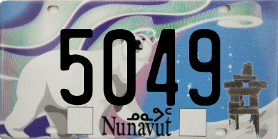 NU license plate 5049