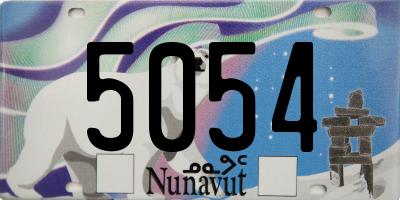 NU license plate 5054