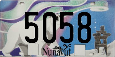 NU license plate 5058