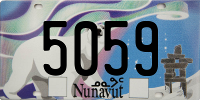 NU license plate 5059