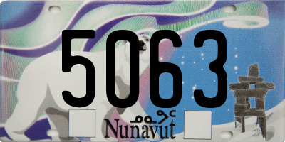 NU license plate 5063