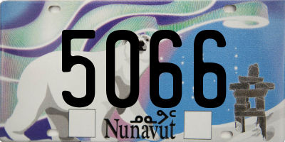 NU license plate 5066