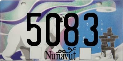 NU license plate 5083